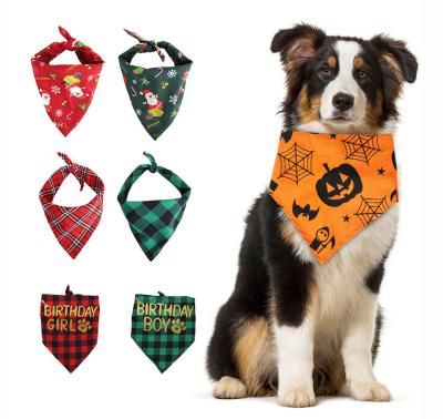 China Personalized Christmas Bandanas//Wholesale Custom Hot Selling Viable Pet Scarf Dog Bandana Pet for sale