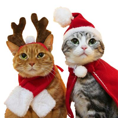 China Lovely Sustainable Christmas Soft Amazon, Polyester Headband Scarf Cape Pet Supplies Cat Dog Clothes //Pet Supplies for sale