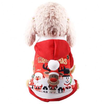 China Viable For Small Dog Pet,Christmas Costume Mascotas Cute Winter Coat Sweatshirt Puppy Equipment Dog Christmas Apparel for sale