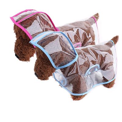 China Viable Wholesale Custom Large Comfortable Pet Clothes Hoodie Safe Reflective Waterproof Dog Raincoat for sale