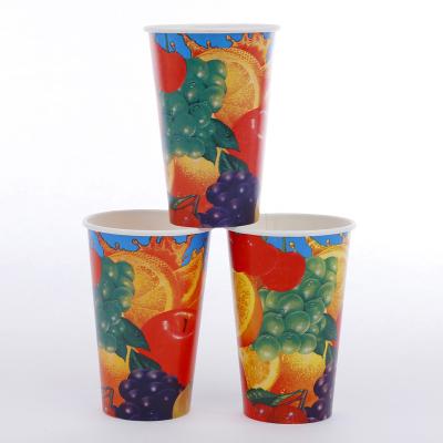 China Biodegradable Best Sale 12oz 16oz 20oz 22oz Cold Fresh Juice Cups Drink Paper Cups for sale