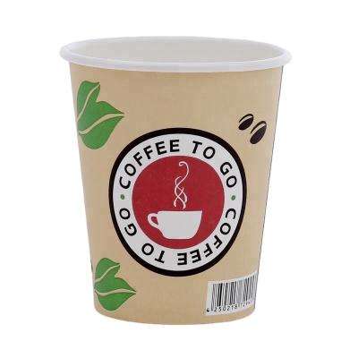 China Biodegradable Paper Cup Maker Eco Friendly Stocked Disposable Coffee Cup Eco Friendly Custom Disposable Tea Cup for sale