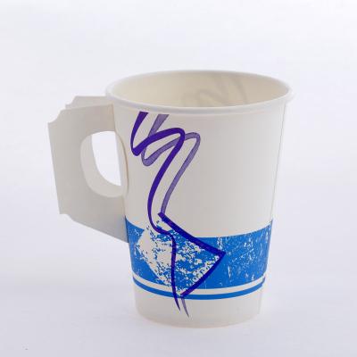 China Disposable coffee cup 7oz 8boz 9oz good quality paper cup with handle factory price for sale