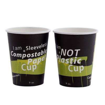 China Custom Disposable Cheap Price Coffee Cup Disposable Paper Cup For Beverage Drinks for sale