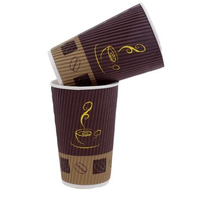 China 16oz Paper Cup Maker Coffee To Go Disposable Coffee Mugs Hot Drink Cups for sale