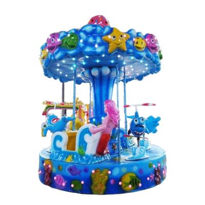 China 6 Seat Deluxe Mini Small Swing Carousel Rides Kids Fun Game for sale