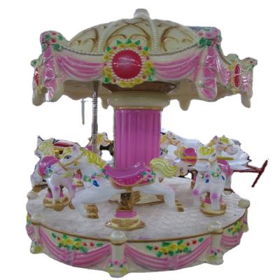 China 6 Seats Children Luxury Joyful Small Go Around Carousel Palace Design for sale