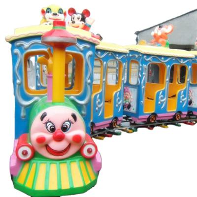 China Amusement Amusement Park Ride Electric Mini Track Train Ride Indoor Carnival Game Fun for sale