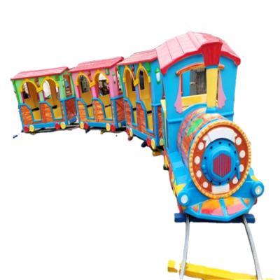 China Attraction Amusement Park Rides Electric Mini Amusement Park Track Train Rides For Kids for sale