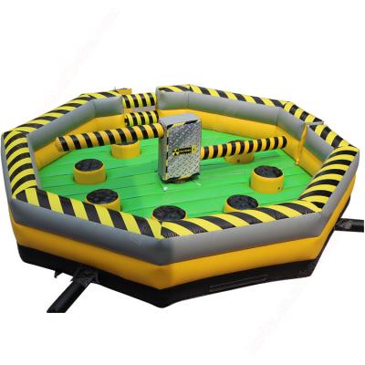 China 8 Player Deluxe Toxic Wipeout Inflatable Mechanic Melting Tower Game for sale