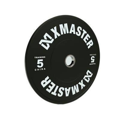 China Xmaster Pro Plate Fitness Universal Black Rubber Bumper Training Equipment For Weightlifting for sale