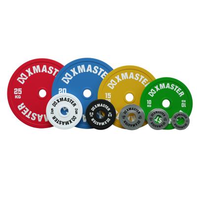 China Xmaster Universal Color Free Weight Calibrated Powerlifting Steel Plate for sale