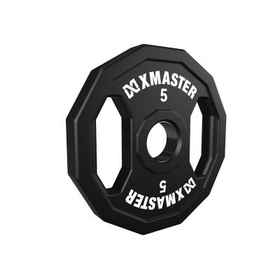 China Eco-Friendly Xmaster 12-Sided Urethane Weight Plates High Quality Free Weight Sport Equipment for sale