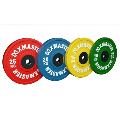 China Unified Weight PU Urethane Competition Plate Fitness Exercise Training Bumper Set for sale