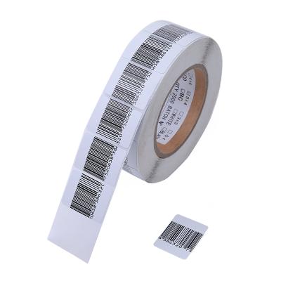 China White / Transparent Barcode / EAS RF SOFT LABEL8.2Mhz for sale