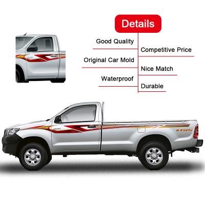 China Business Zhuocai Car Door Decal Vinyl Body Car Wrap Side Custom Printing Sticker For Hilux for sale