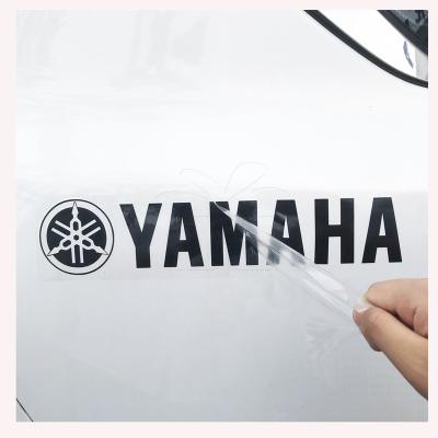 China Water Proof UV Protective Vinyl Top Custom Cut Logo Sticker Decal Car Window Bumper Sticker Transfer Film Shop Glass for sale