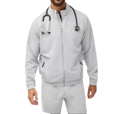 China GloriouIn Male Mesh Lining Scrubs Jacket Venthole Nurse Scrubs Set Hospital Regular Doctor Clinic Wholesale Medical Uniform Stretch for sale