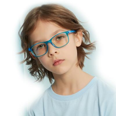 China Computer Blue Light Blocking Glass Kids Blue Black Light Filter TR90 Cut Glasses OEM Logo Fashion Blocking Bluelight Glasses Custom Made For Kids for sale