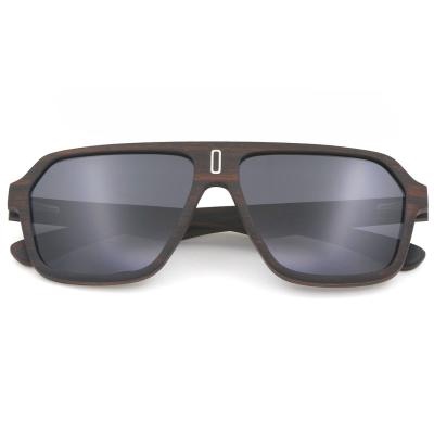 China 2021 sunglasses 2021 fashion unique luxury wooden frame flat surface design lens colorful pilot sunglasses handcraft ebony sunglsases for sale