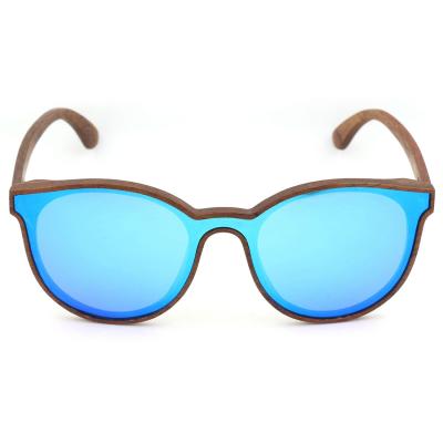 China High Quality Wood Sunglasses Polarized One Piece Fashion Sunglasses Glass Men Fast Delivery Bulk Wholesale Wood Sunglasses for sale