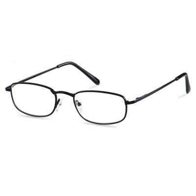 China Magnify Best Selling Reading Glasses A Pair Set Small Compact Shatterproof Black Metal Reading Glasses for sale