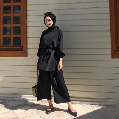 China Daily Casual Formal Daily Casual Dubai Women Abayas 2021 Summer Wide Leg Dubai Abayas Dress Middle East Abaya for sale