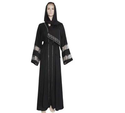 China Sustainable Casual Id Robe For Women Muslim Robes With Turban for sale