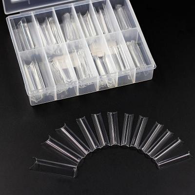 China New Designs French High Quality Fashion Luxury Full Cover False UV Soft Gel Nail Extension Tips Kit for sale