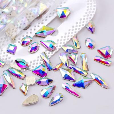 China 3D Nails Art Rhinestones 3D Crystal Decorative Diamond Rhinestones Nail Crystal Atone Box Bag Nail Mixed Shaped Nail Art Rhinestones Set Accessories for sale