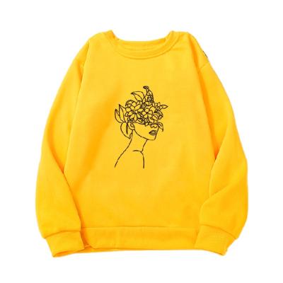 China David Cloth Pattern Soft Women's Round Neck Sweater Round Neck Sweater Simple Couples Long Sleeve Sweater for sale