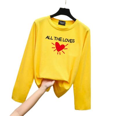 China Long Sleeve T Shirt Men And Women Soft Clothes Loose Leisure Shirts Wholesale for sale