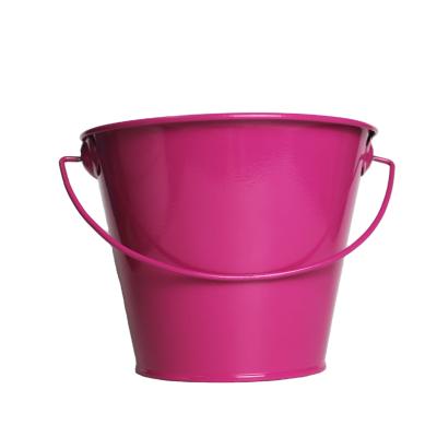 China Cartoon Garden Gardening Tools Bucket Iron Room Decoration Rose Iron Drum for sale