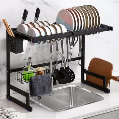 China Stocked Decorate Kitchen Supplies Spice Racks Kitchen Drainer Rack For Dishes for sale