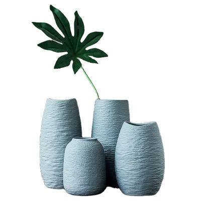 China Contemporary Scandinavian Modern Ceramic Vase Flowers Ceramic Vase Home Decoration Ornaments Vase for sale