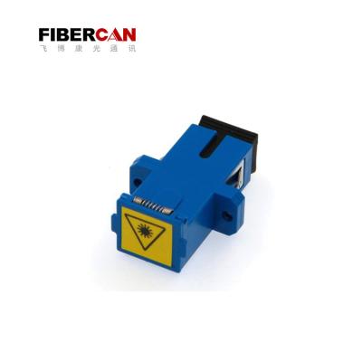 China Home Factory Supply Fiber SC/UPC Adapter Split Type With Flip Shutter SC UPC Adapter With Flange for sale