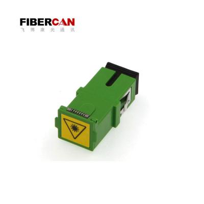 China Split Type Home Anti-laser Fiber Coupler SC APC Fiber Optic Adapter With Flip Shutter for sale