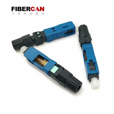 China Bare Fiber Optic SC UPC Fiber Optic Fast Connector FTTH Fast Connector SC UPC With Invention Patent for sale