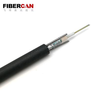 China Mains GYXTW 12 Core Singlemode Fiber Optic Cable For Outdoor Cabling for sale