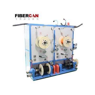 China Make ftth cable and slack cable hot sale cost effective indoor FTTH fiber sleeving line fiber optic cable production machine for sale