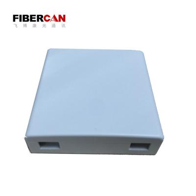 China Ftth Fiber Termination Outlet 2 Core Termination Box 2 Port Fiber Optic FTTH Terminal Box for sale