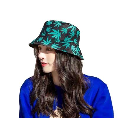 China New Fisherman Hat Sunshade Wind All-match Casual Printed Bilateral Foreign Pot Hat for sale