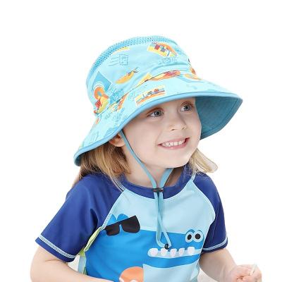 China Casual Summer Sun Protection Hat Baby Beach Fisherman Hat Children Bucket UV Hat for sale