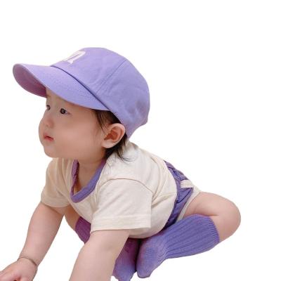 China OEM Custom Casual Toddler Baseball Cap Spring and Autumn Cartoon Boy Girl Flat Long Hip Hop Baby Baseball Cap for sale