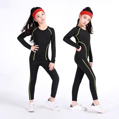 China Breathable sports suits children's men's and women's fitness casual wear primary school two-piece students plus velvet jumpsuit for sale