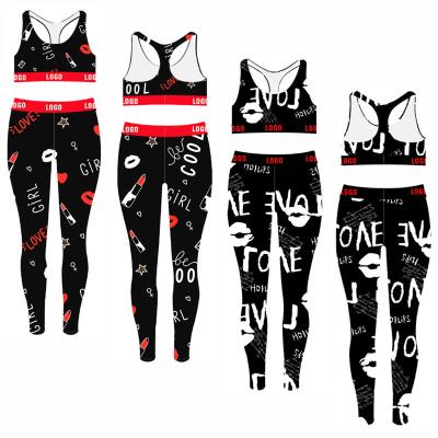 China Viable 2022 MOQ Workout Butt Seamless Fitness Yoga Pants Legging Crac! crack! do not lift bra print spats 2 piece set woman for sale