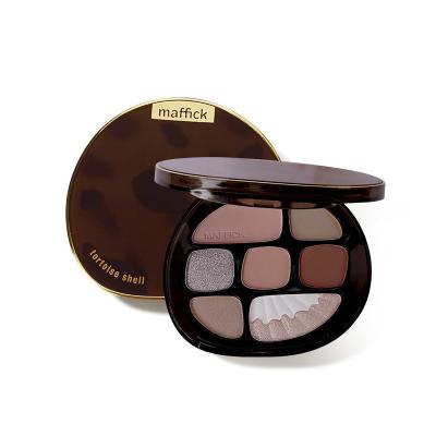 China Honor Amber Colored Glaze 8 Color Waterproof Fine Eyeshadow Powder Shimmer Matte Earth Color Blush Highlight Eyeshadow Palette Cosmetics for sale