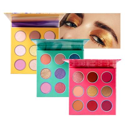 China Low Moq 9 Colors Chameleon Eyeshadow Palette Vegan Cruelty Free Dye Waterproof High Makeup Waterproof Hot Sale Low Moq 9 Colors Eyeshadow Palette for sale