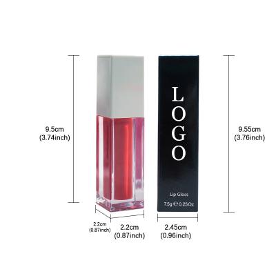 China Low Moq Private Label Waterproof Lip Gloss With Non-Stick Logo Lipgloss Custom Nude Long-wear Cup Lip Gloss 30 Colors Available Wholesale for sale