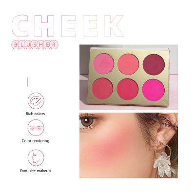 China Waterproof Face Makeup Orange Naturals Blushes OEM ODM Make Up Customized Vegan Blushes Matte Palette Portable Private Label Vendor Blusher for sale